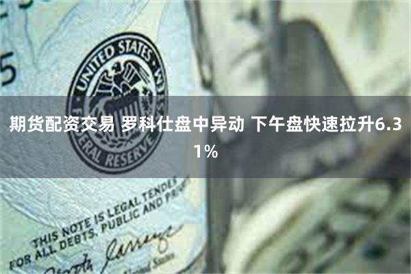 期货配资交易 罗科仕盘中异动 下午盘快速拉升6.31%