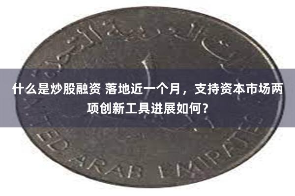 什么是炒股融资 落地近一个月，支持资本市场两项创新工具进展如何？